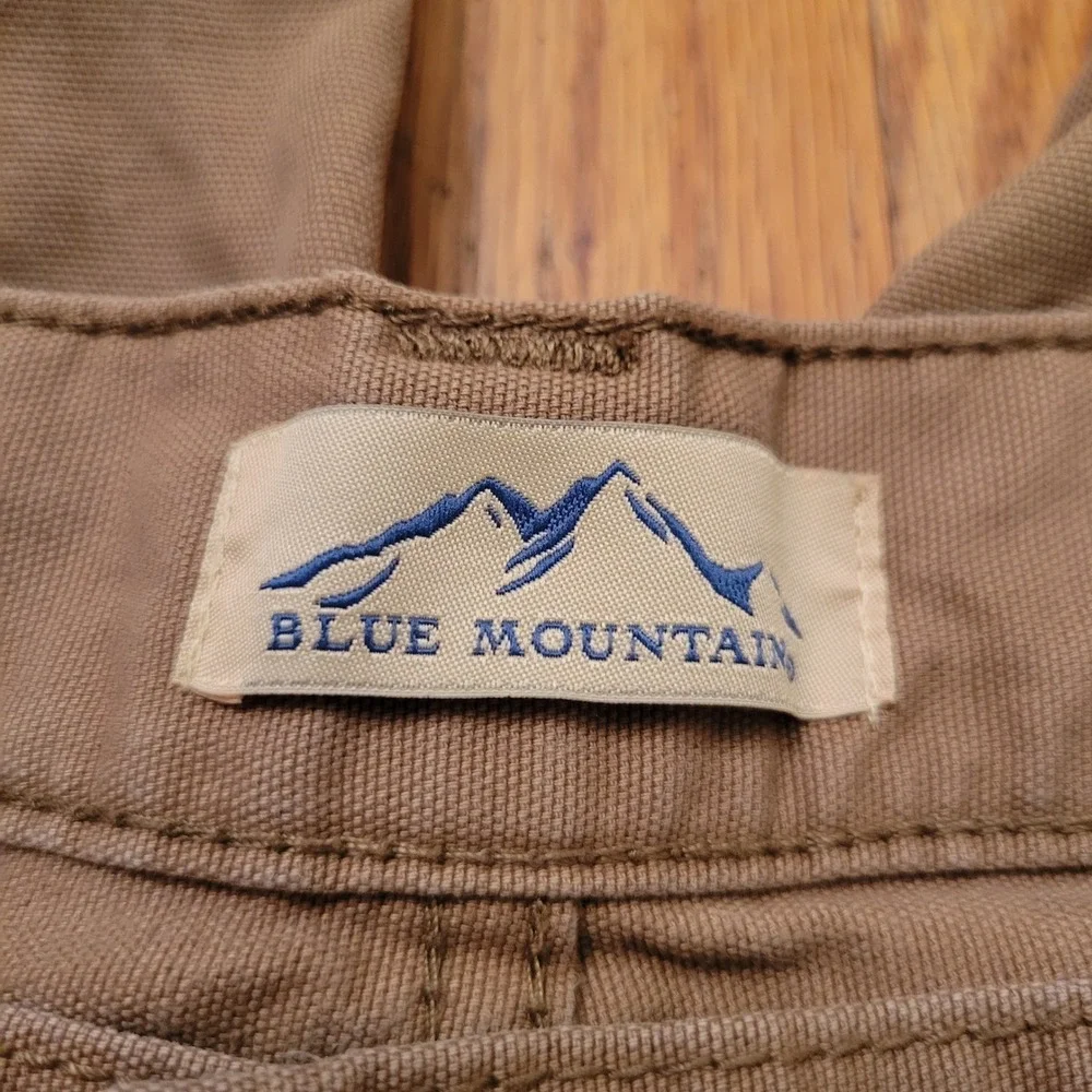 Blue Mountain 40x30 Carpenter Pants Tan Canvas‎ Utility Workwear Rugged